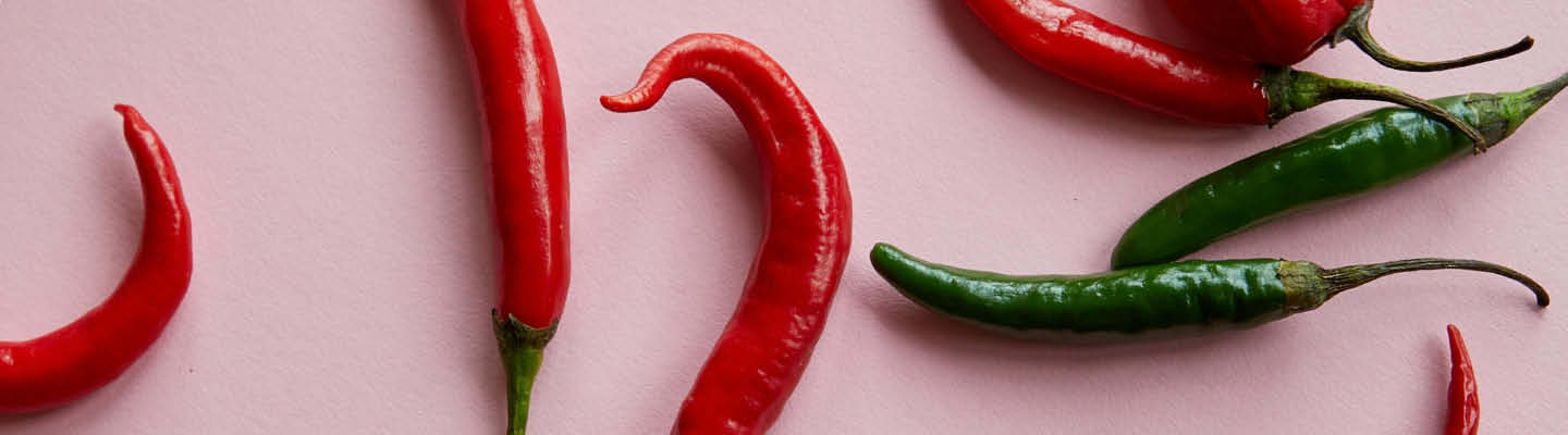 Bunte Chilischoten