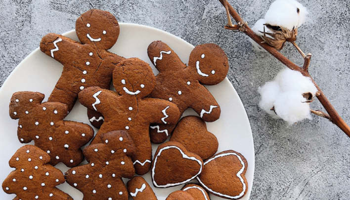 Lebkuchen auf einem Teller