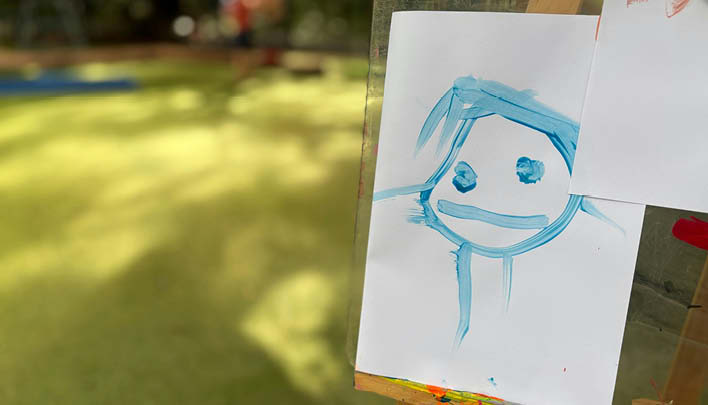 Bild von Kind gemalt