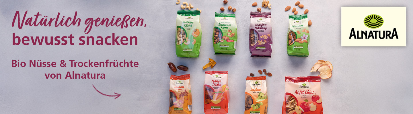 Alnatura Trockenfrüchte und Nussmischungen