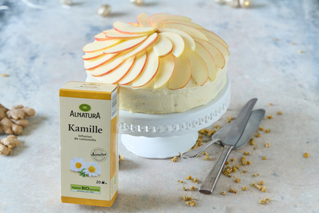 Dinkel-Kamille-Kuchen
