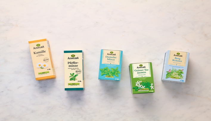 Alnatura verschiedene Teesorten