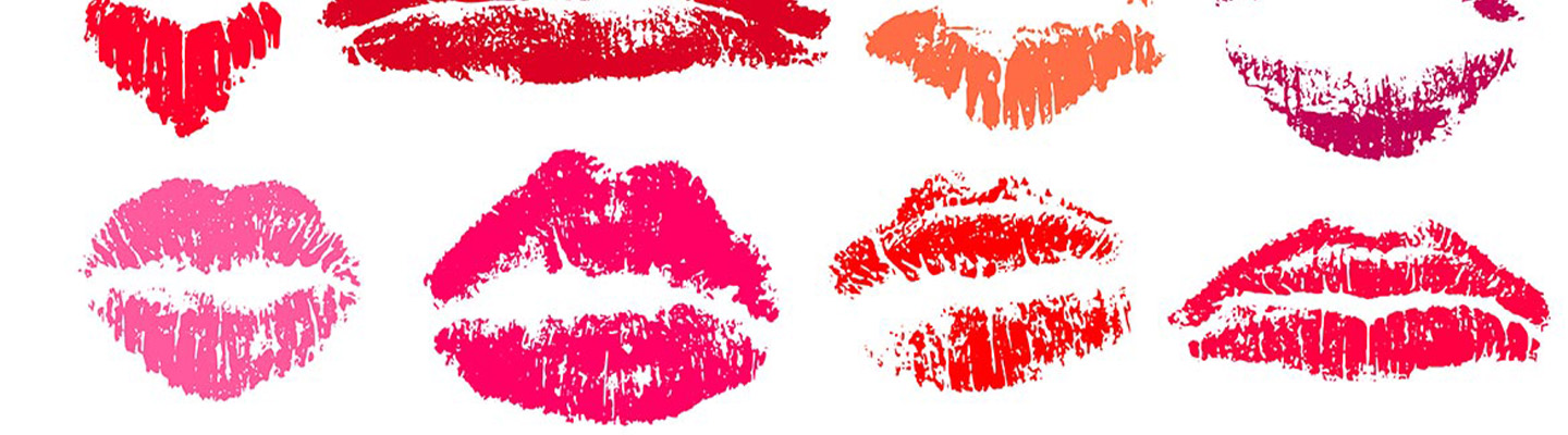 Muttertagskarte basteln, Motiv Kussmund