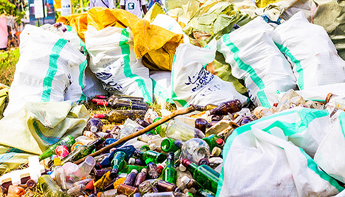 Gesammelter Abfall 708x405