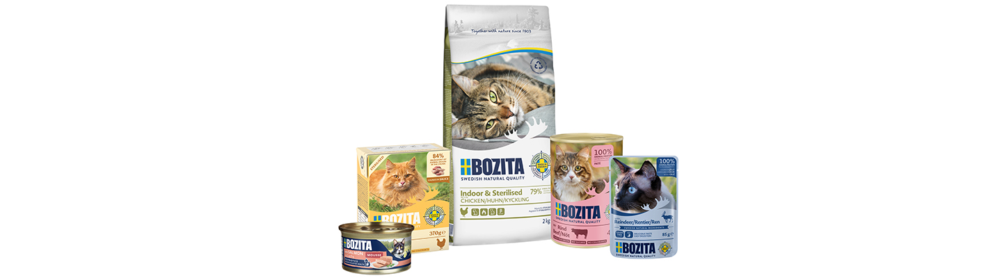 Themenbanner Bozita Hunde- und Katzenfutter