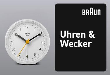 Braun Kategoriekachel Uhren & Wecker
