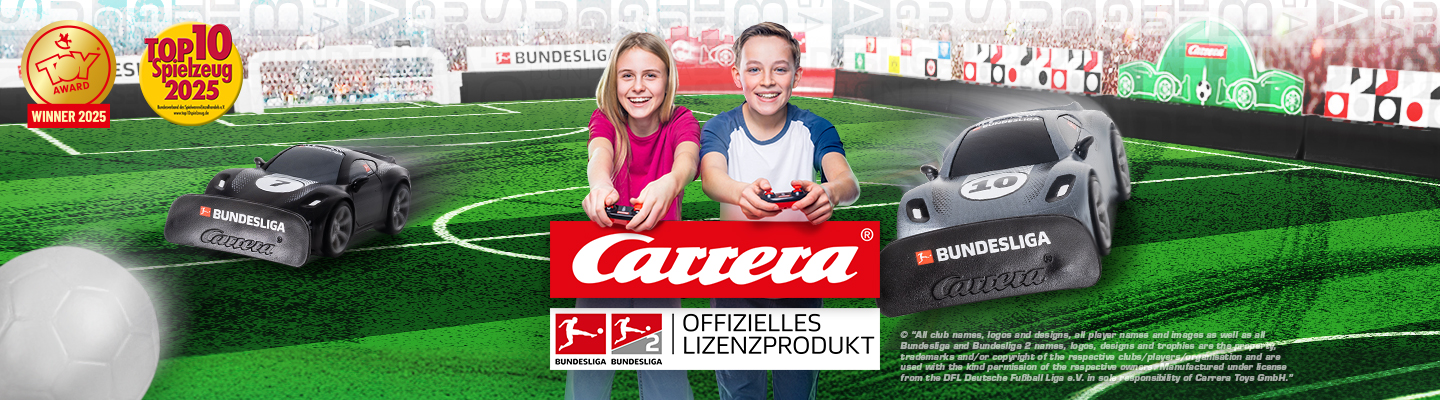 Carrera offizielles Lizenzprodukt der Bundesliga