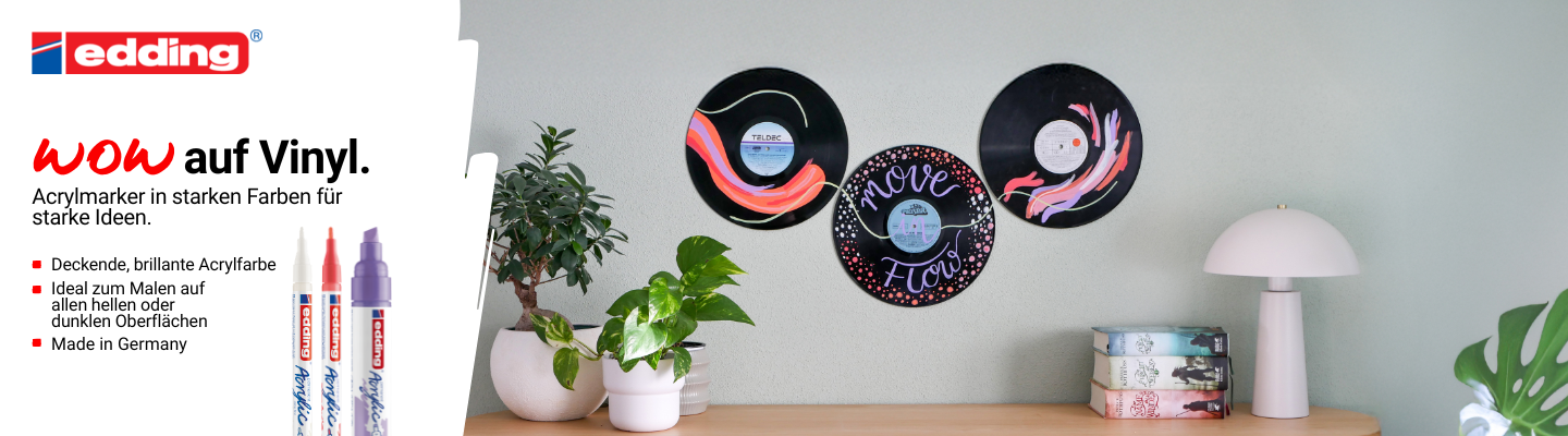 Header Banner Acryl auf Vinyl