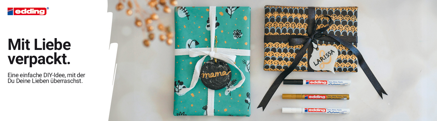 Mit Liebe verpackt mit edding