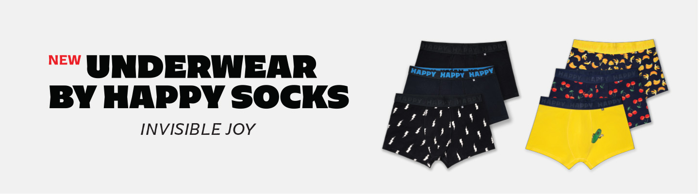 Markenbanner Happy Socks Herren Unterwäsche FW25