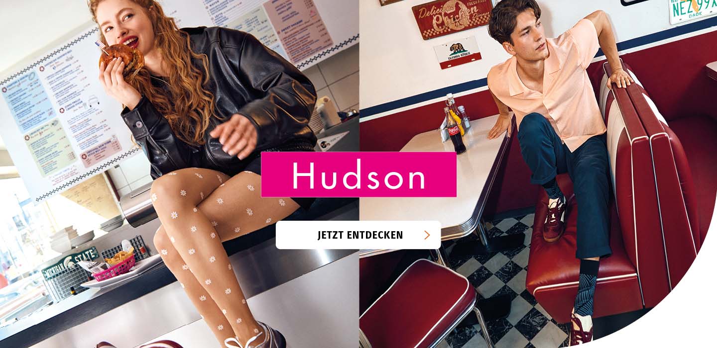 Markenbanner Hudson Strümpfe Frühjahr/Sommer 2026