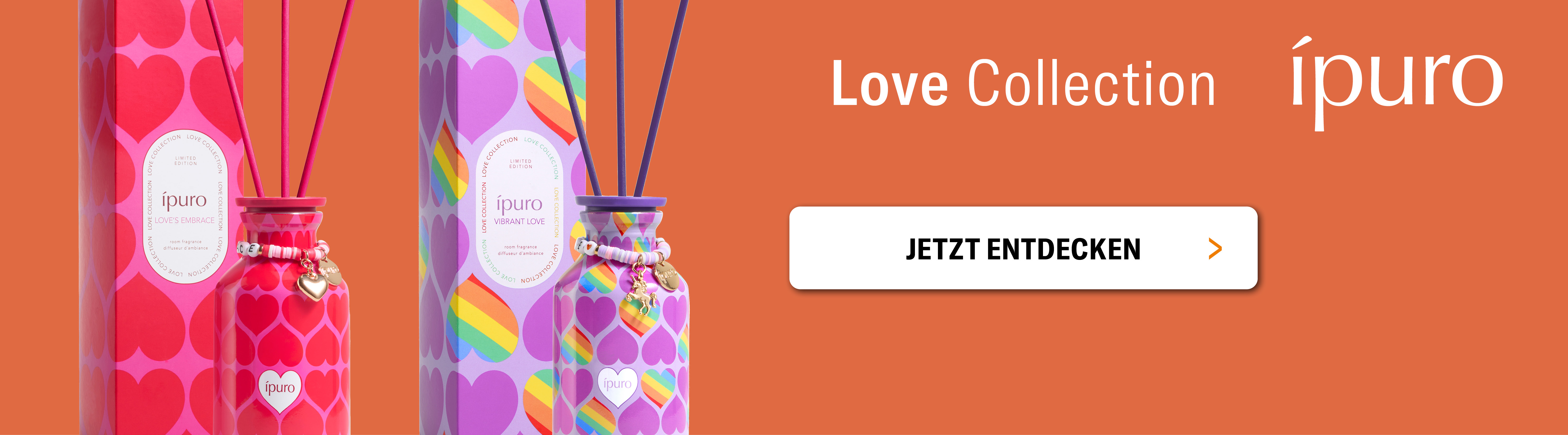 love collection ipuro Themenbanner Raumduft