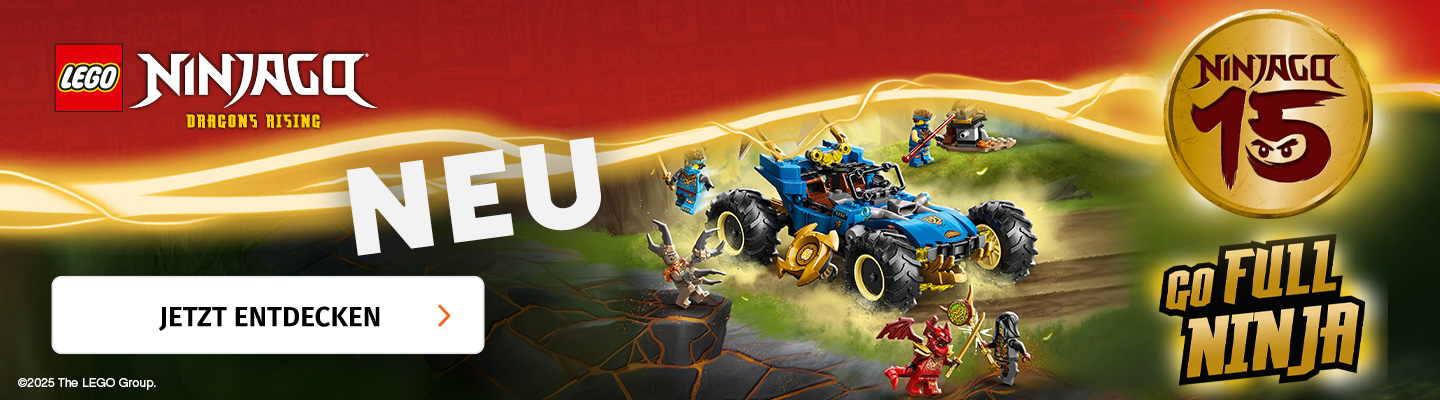 Banner mit Lego Ninjago jetzt entdecken