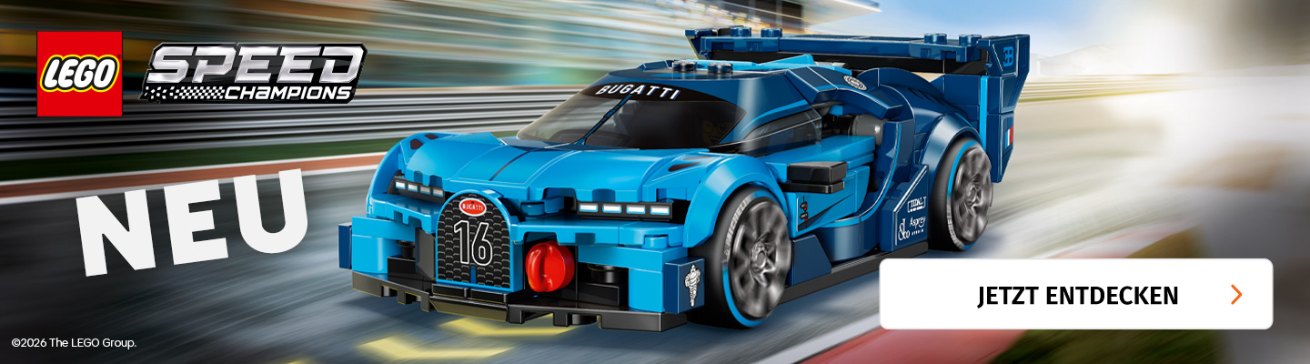 Banner mit Lego Speed Champions jetzt entdecken