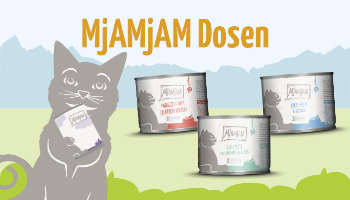 Bild mit Mjamjam Dosen