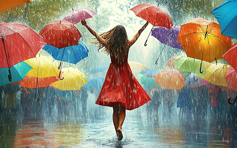 Regenschirme kl. Kombi