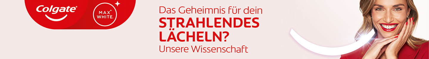 Markenbanner von Colgate Das Geheimnis für dein strahlendes lächeln? Unsere Wissenschaft