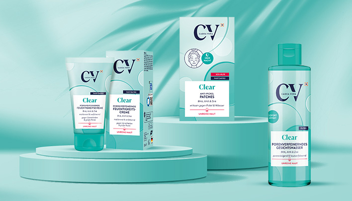 CV Clear Artikel für unreine Haut