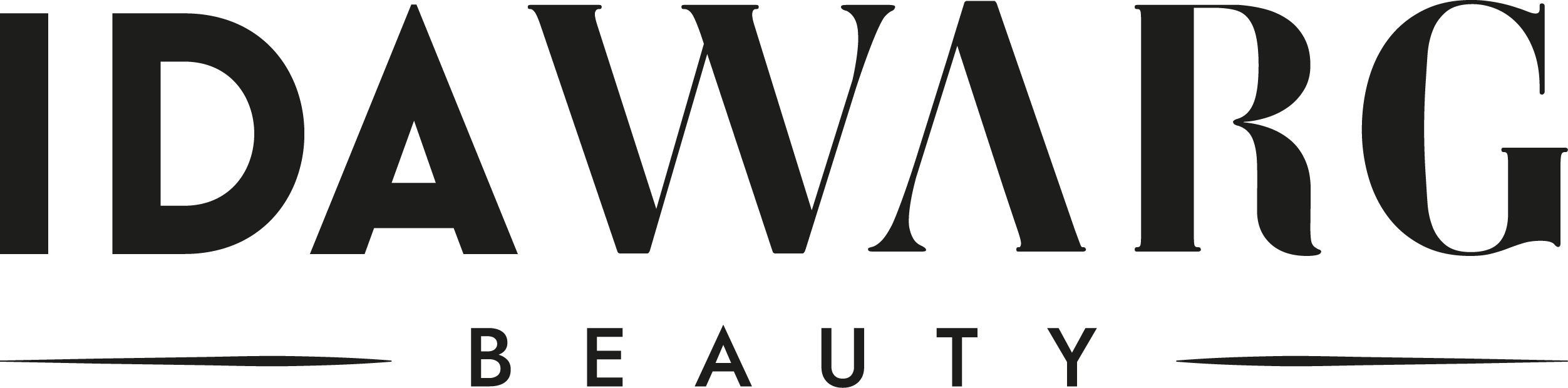 Schwarzes IDAWARG Beauty Logo