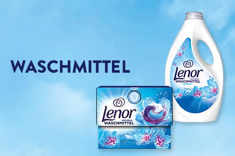 Lenor Waschmittel – kraftvolle Reinigung und langanhaltende Frische für strahlend saubere Wäsche.