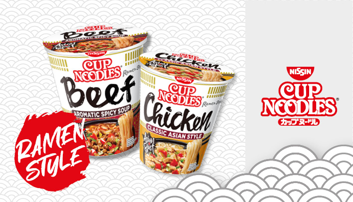 Nissin 2er Kombibanner Cup Noodles