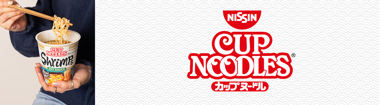 Nissin Markenbanner Cup Noodles