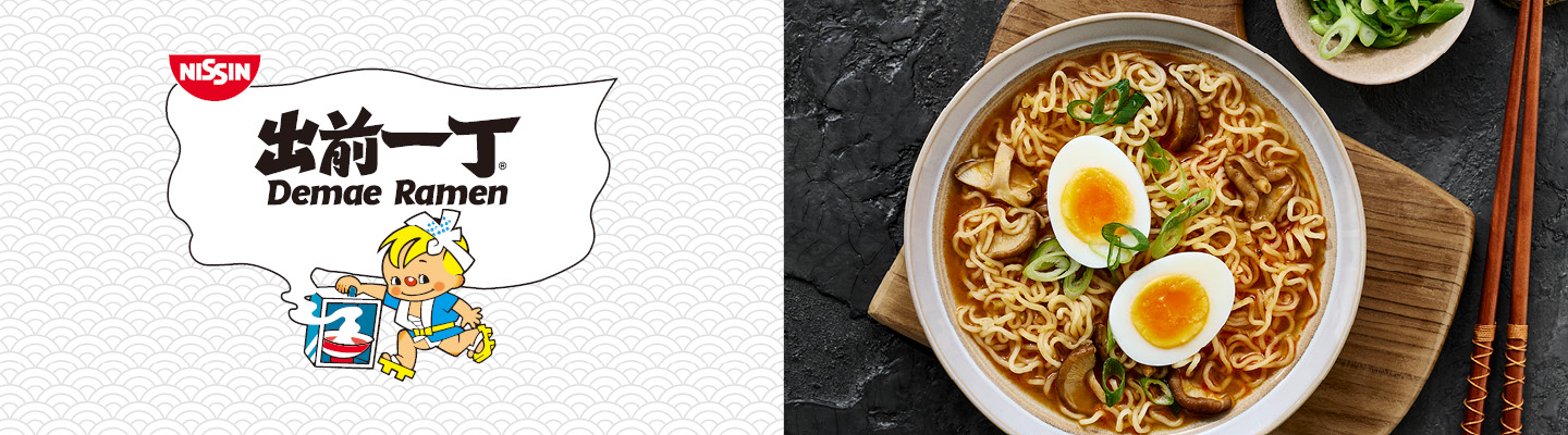Nissin Markenbanner Demae Ramen