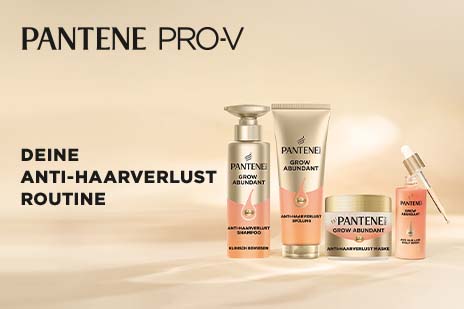 Pantene Pro‑V Grow Abundant Anti‑Haarverlust Routine mit vier Produkten