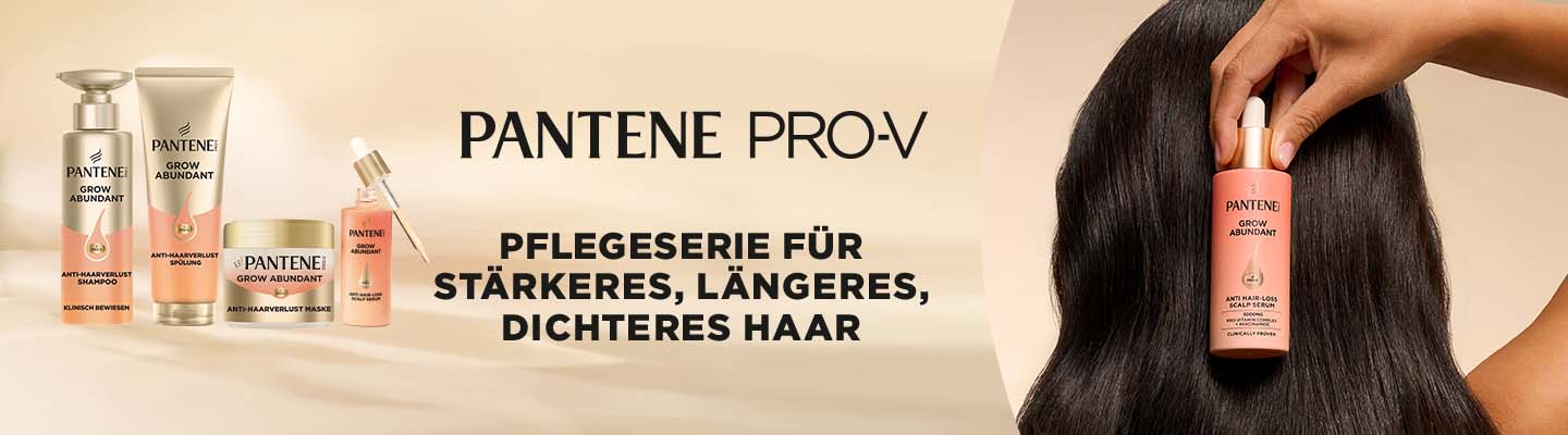 Pantene Pro‑V Grow Abundant Pflegeserie für stärkeres, längeres, dichteres Haar