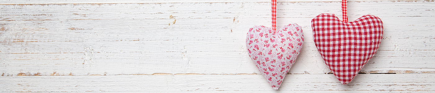 Banner Dekoration zum Valentinstag