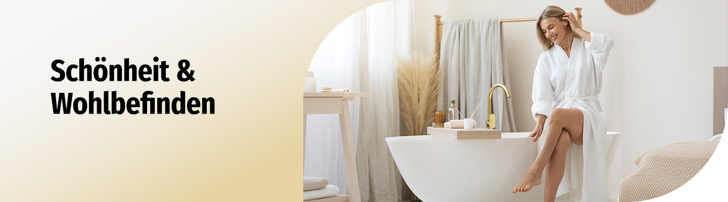 Kategoriebanner Müller Haushaltskatalog 2025 Schönheit & Wohlbefinden