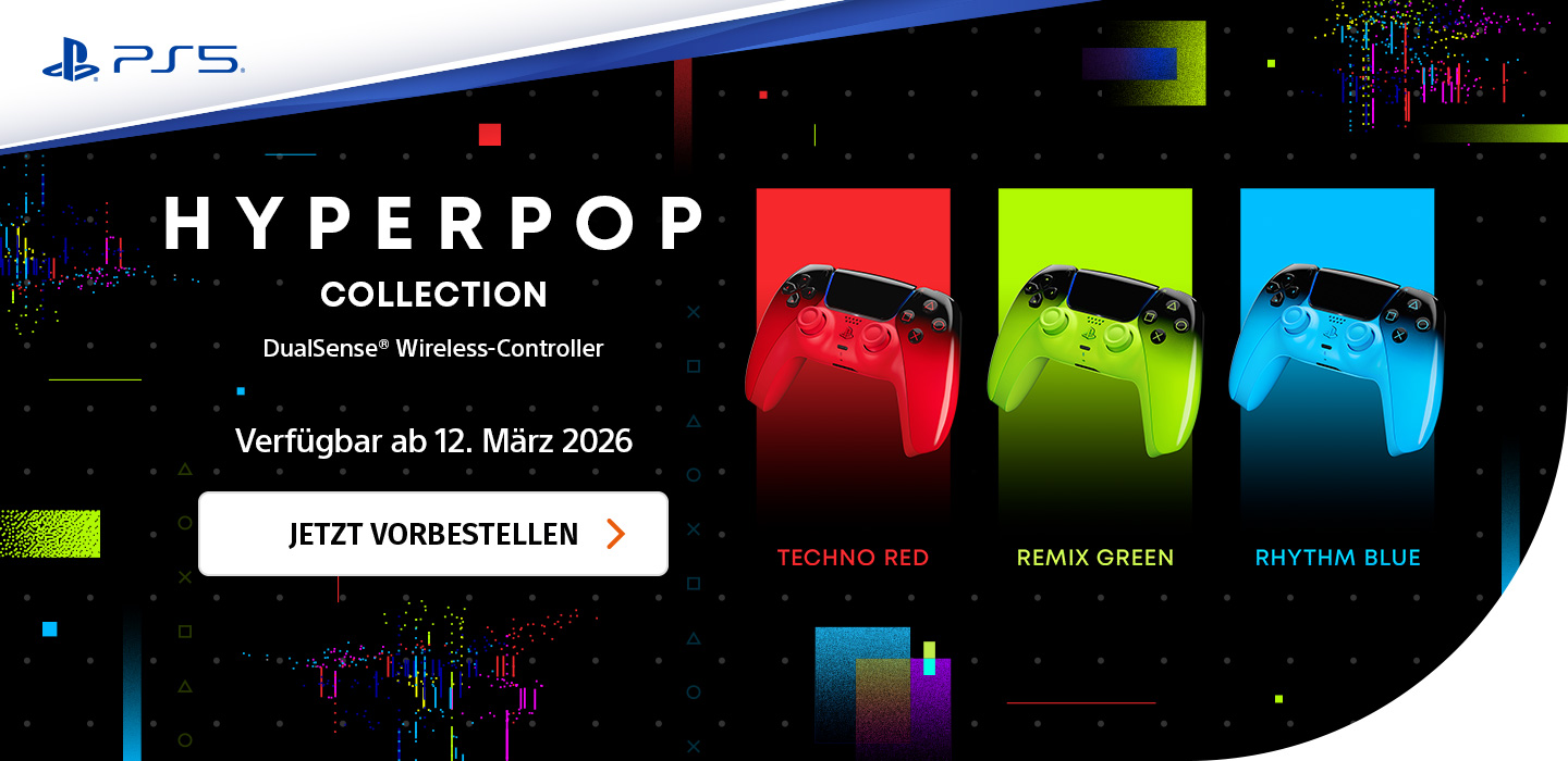 Banner mit Hyperpop Dualsense Controller Collection