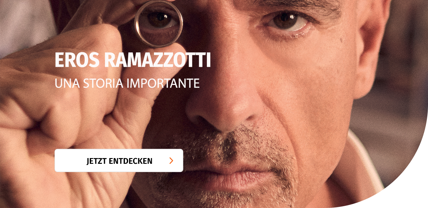 Banner mit Eros Ramazzotti Una Storia Importante