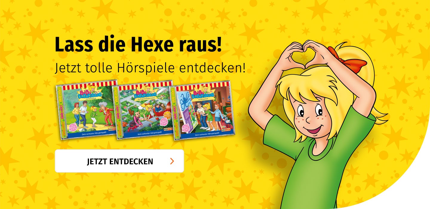Banner mit Bibi Blocksberg Lass die Hexe raus
