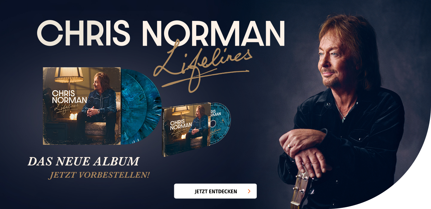 Banner mit Chris Normans neuen Album Lifelines