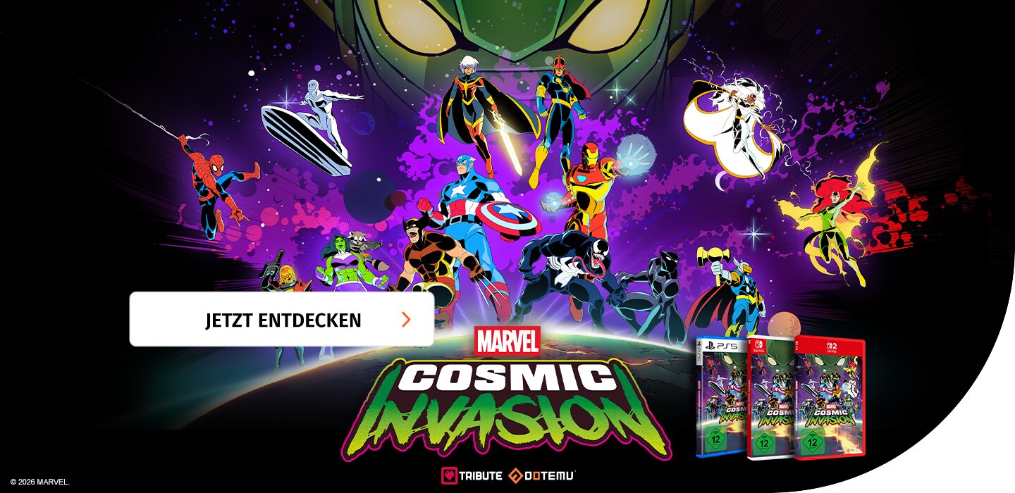 Banner mit Marvel Cosmic Invasion