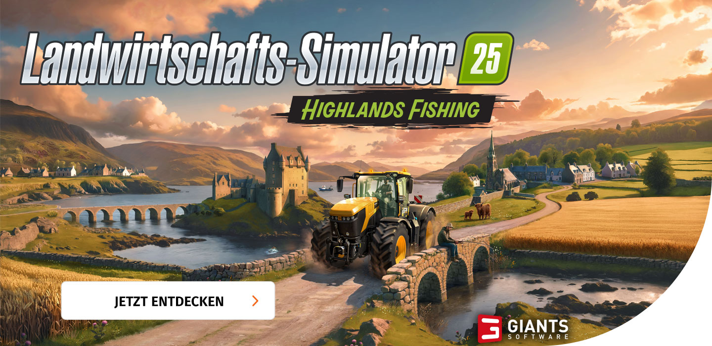 Banner mit Landwirtschafts-Simulator 25 Highlands Fishing