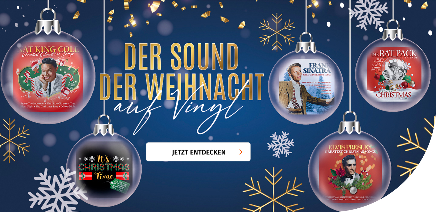 Banner mit der Sound der Weihnacht auf Vinyl