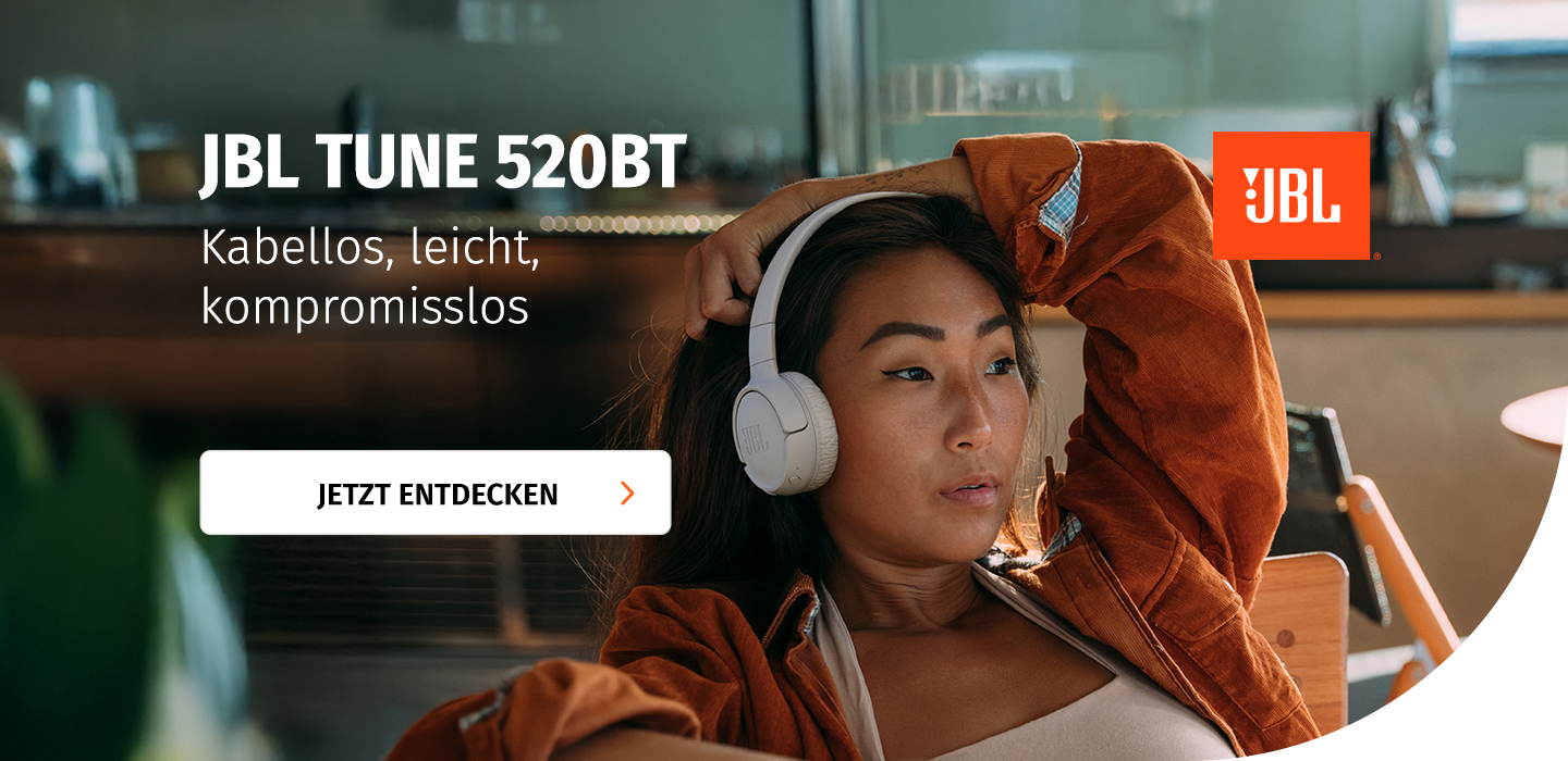 Banner mit JBL Tune 520BT