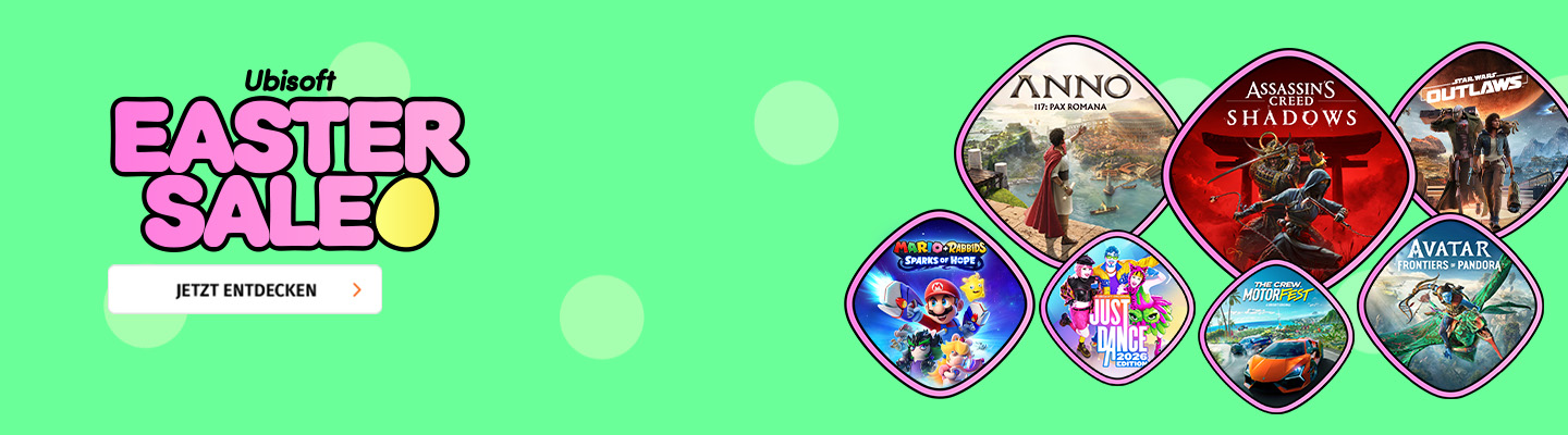 Banner mit Ubisoft Easter Sale