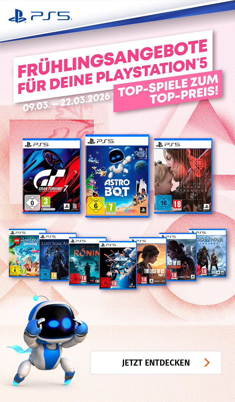 Banner mit verschiedenen PS5 Spielen