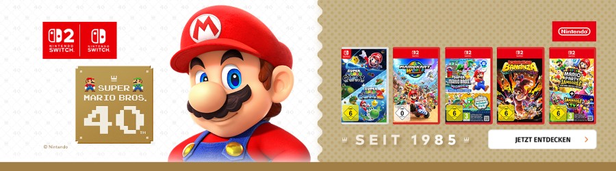 Super Mario 40th Banner