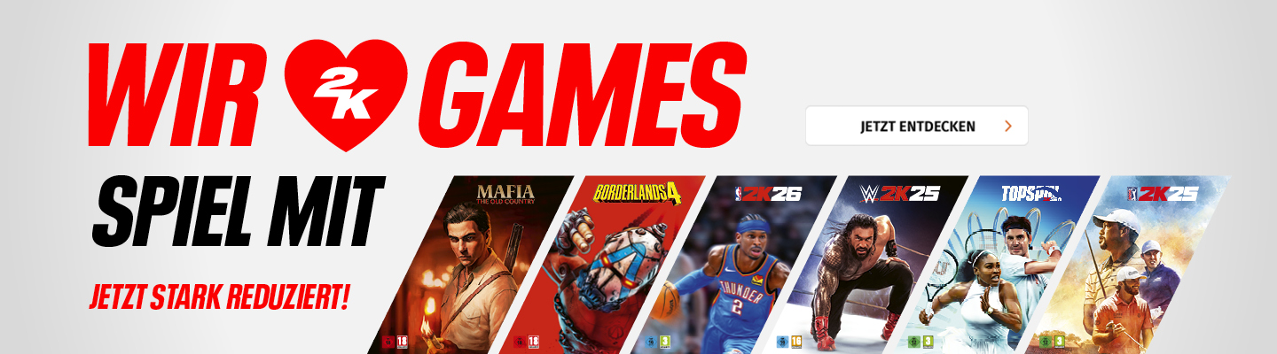 Banenr mit wir lieben Games von 2K