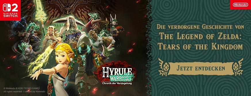 Banner mit The Legend of Zelda Hyrule Warriors Chronik der Versiegelung