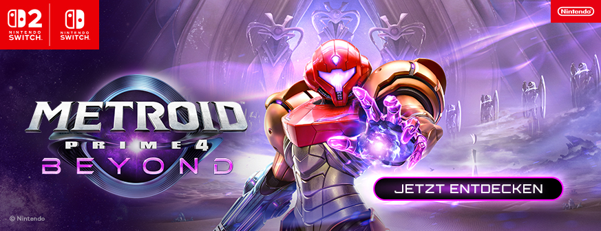 Banner mit Metroid Prime 4 Beyond Jetzt entdecken