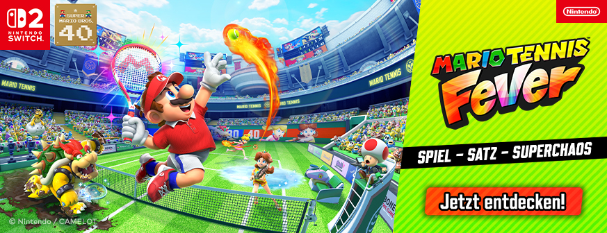 Banner mit Mario Tennis Fever