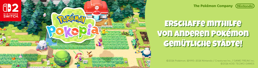 Banner mit Pokémon Pokopia