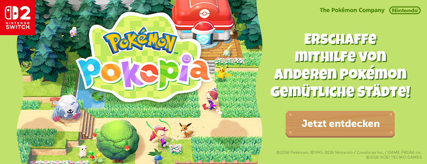 Banner mit Pokémon Pokopia