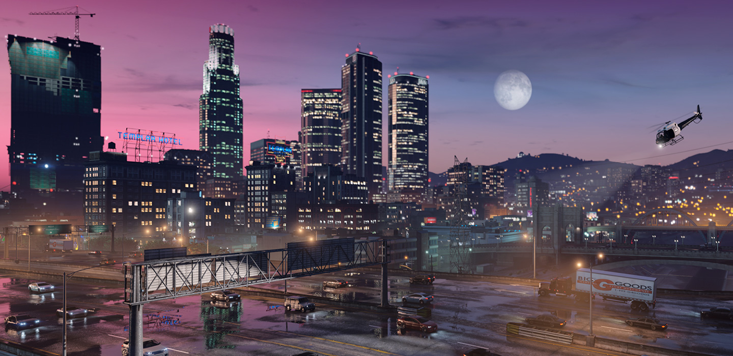 Banner mit Szene aus GTA 5