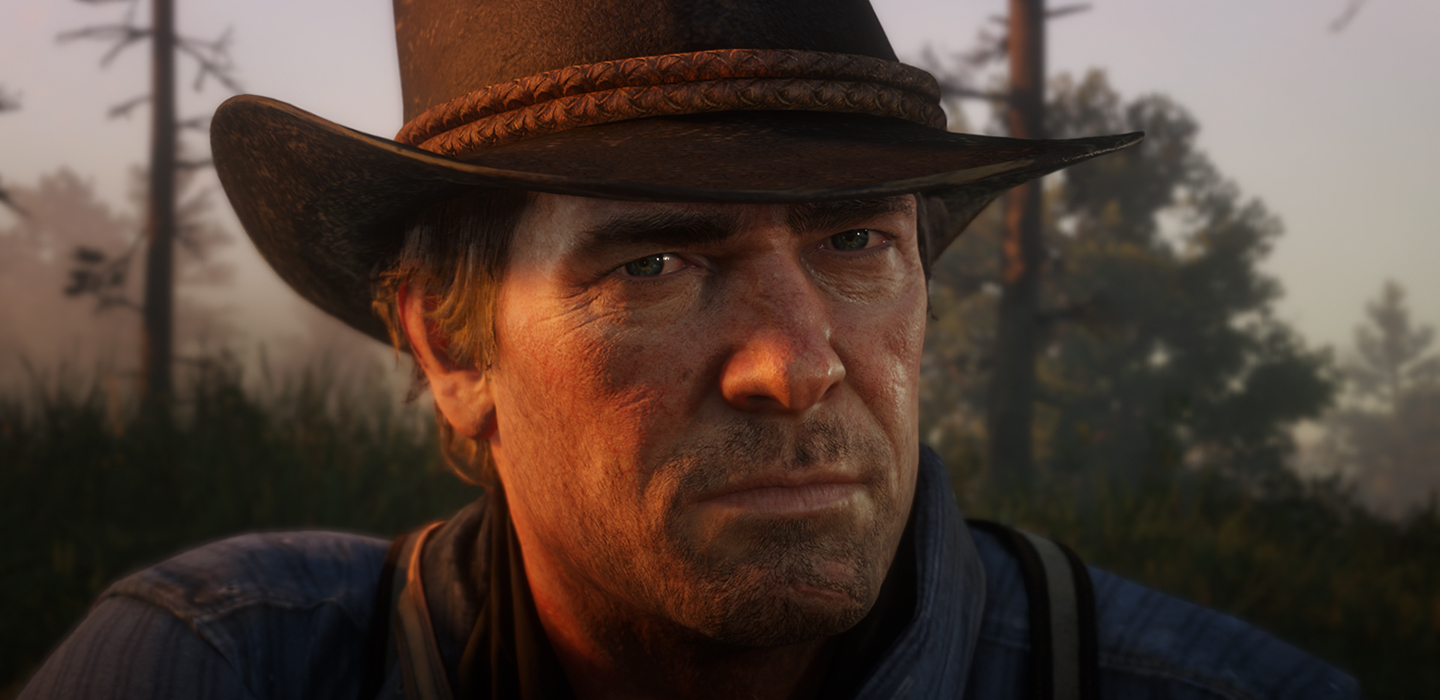 Bild mit Szene aus RDR2 Cowboy Nahaufnahme